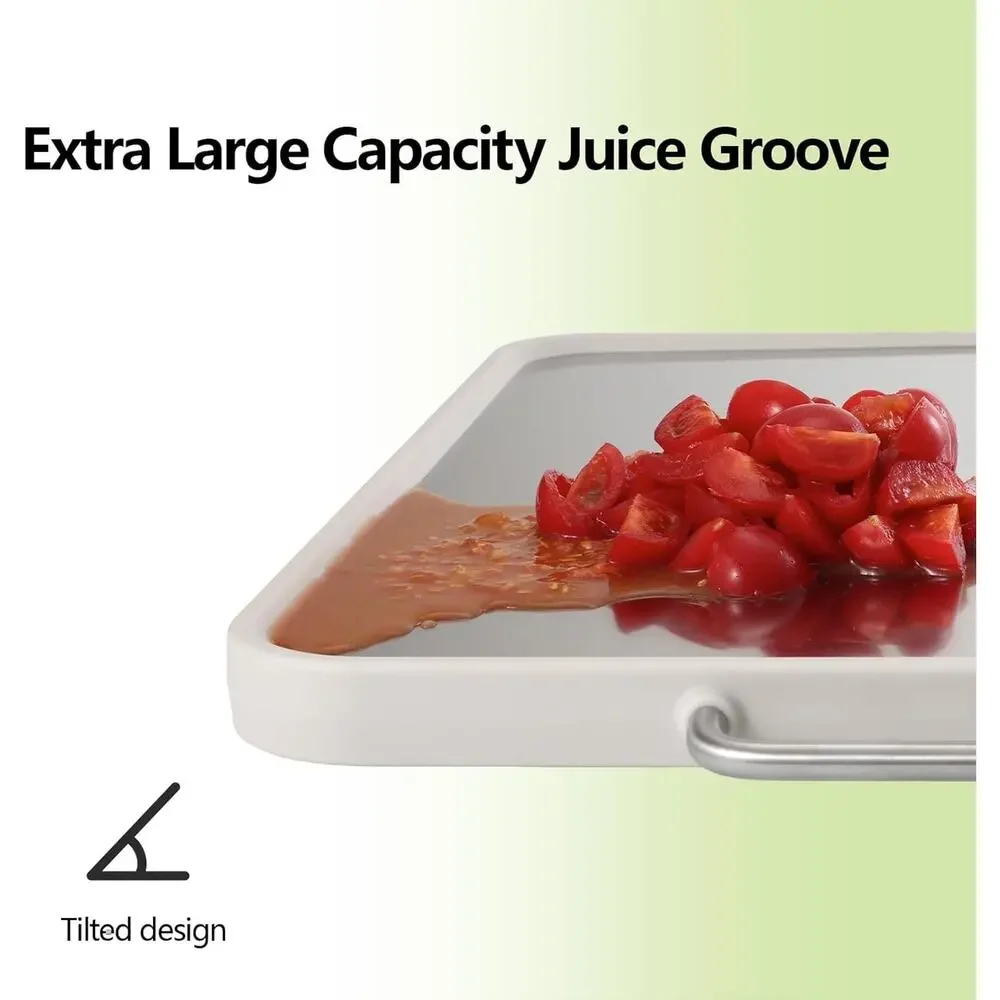 Stainless Steel Cutting Board, Double Sided Cutting Boards for Kitchen, Stainles - Picture 5 of 5